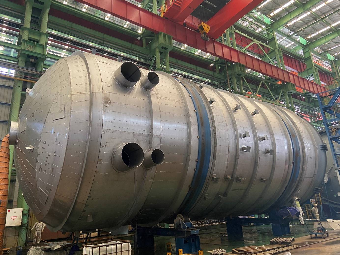 Client Inspection of Large Stainless Steel Evaporators for the Kemi Pulp Mill Project in Finland